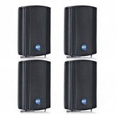 4x RCF DM41B 30W 100V Haut-parleurs de fond classés IP55 (Noir)